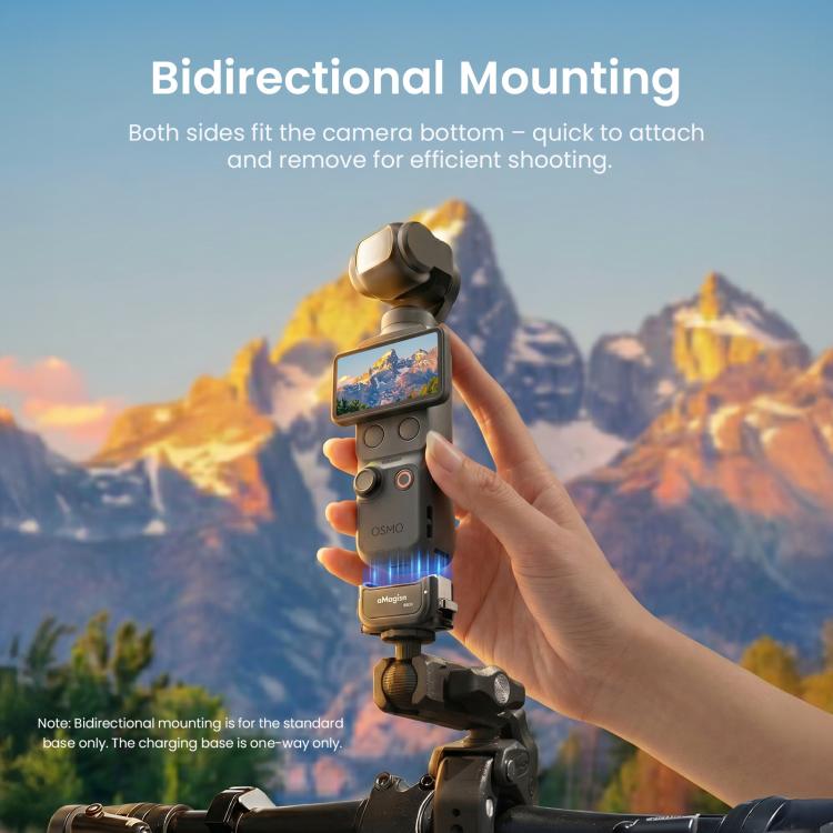 aMagisn Dual-Interface Quick Release Mount for DJI Pocket 4 / 3