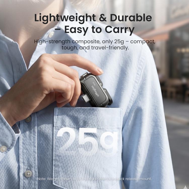 aMagisn Dual-Interface Quick Release Mount for DJI Pocket 4 / 3