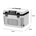 15L Mini Digital Display Car Fridge Dual Use Cooling & Warming Cooler US Plug