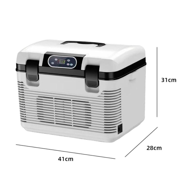 15L Mini Digital Display Car Fridge Dual Use Cooling & Warming Cooler US Plug