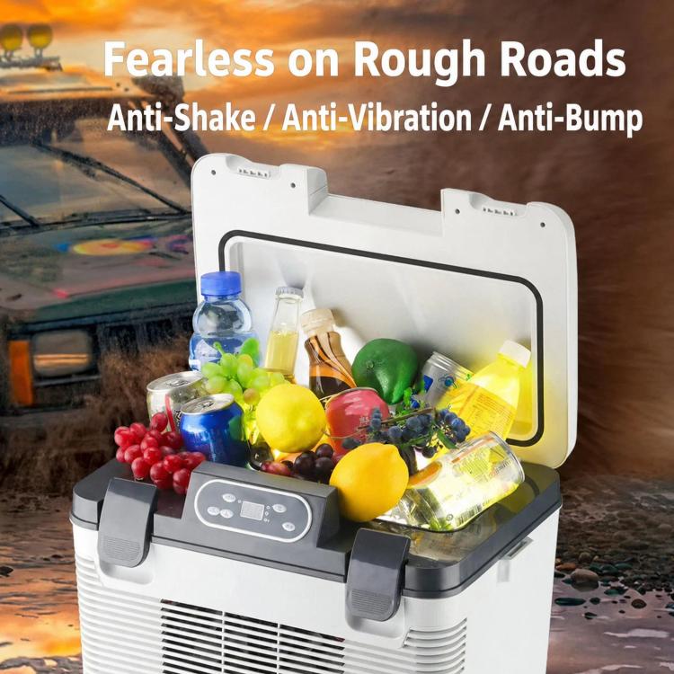 15L Mini Digital Display Car Fridge Dual Use Cooling & Warming Cooler US Plug