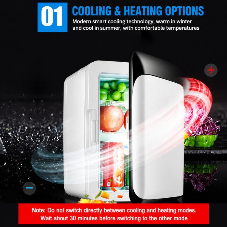 Vertical Mini Car Fridge Household Cooling & Warming Box For Cosmetics And Beverages US Plug