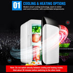 Vertical Mini Car Fridge Household Cooling & Warming Box For Cosmetics And Beverages US Plug