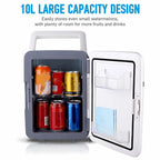 Vertical Mini Car Fridge Household Cooling & Warming Box For Cosmetics And Beverages US Plug