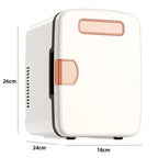 Portable Mini Car Fridge Cooling Box For Dorm Cosmetics & Beverages