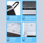 Portable Compressor Car Fridge Dual Temperature Control Vehicle Refrigerator With Wheels