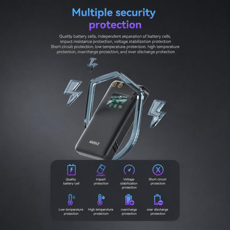AWithZ U3 Portable Spot Welder with 2.0inch Color Screen Handheld Battery Welder — view 10
