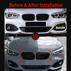 For BMW 1 Series F20 F21 LCI 2015-2019 Vertical Slat Front Grille