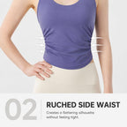 Halter Back Beauty Sports Bra Integrated Fixed Cup Yoga Tank Top