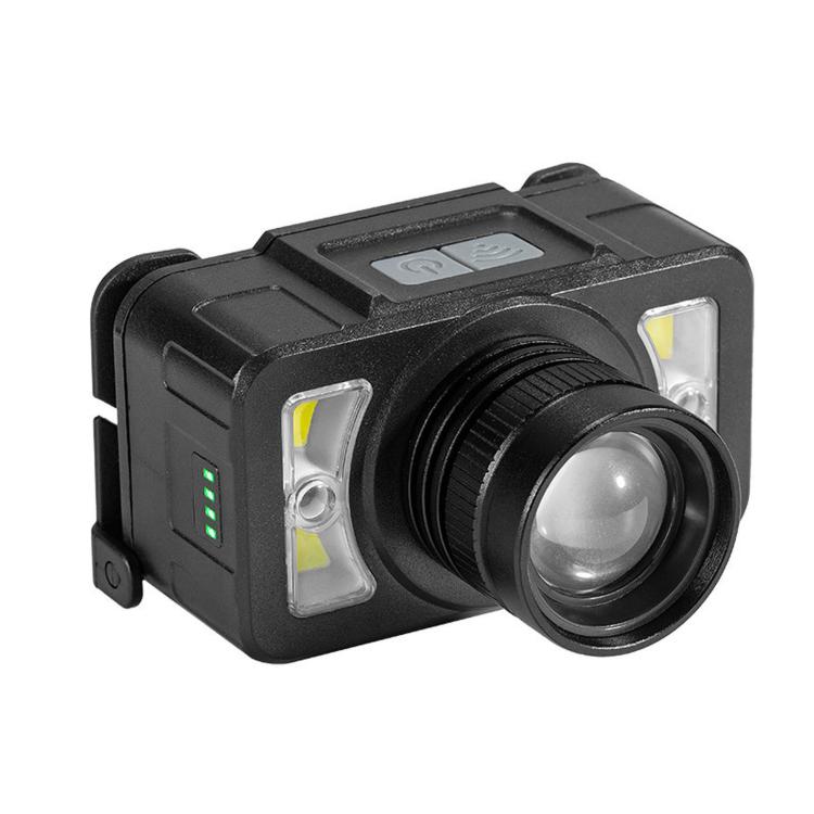 E-SMARTER LED Headlamp With Motion Sensor Zoomable Powerful Headlight USB Rechargeable Head Flashlight — Large P50 2000mAh