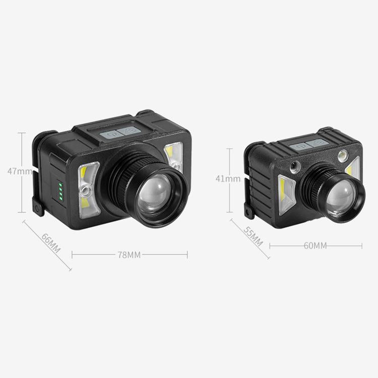 E-SMARTER LED Headlamp With Motion Sensor Zoomable Powerful Headlight USB Rechargeable Head Flashlight — view 18