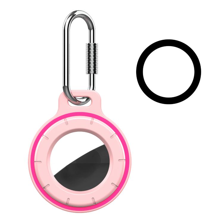 For AirTag 2nd Gen / AirTag 1st Gen Secure Twist Lock Protective Cover with Screw Lock Carabiner