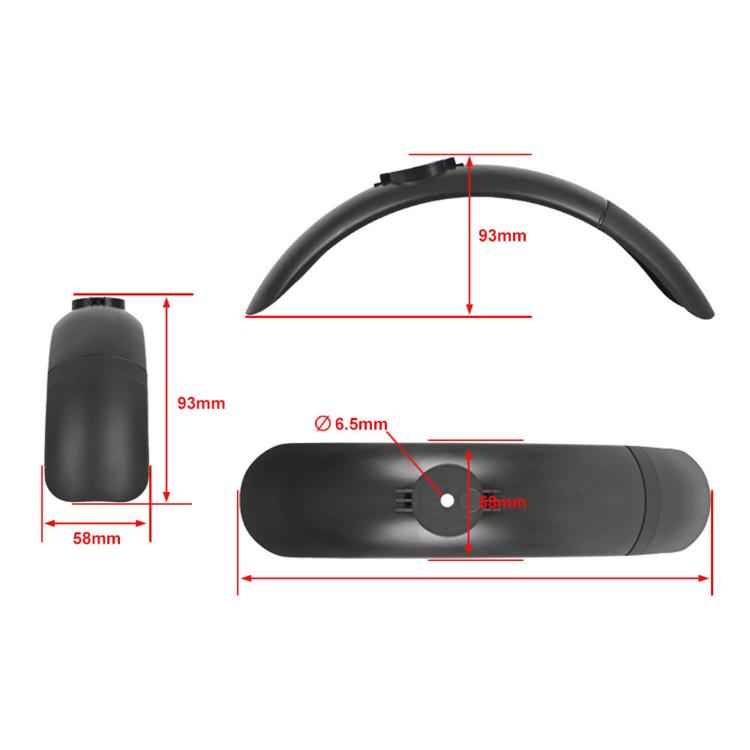 For Xiaomi 4 Electric Scooter Front Mudguard