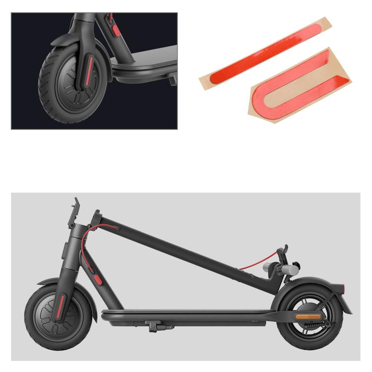 For Xiaomi 4 Lite Electric Scooter Front Side Cover Reflective Stickers