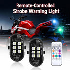 Remote Control Strobe Light For Cars & Motorcycles Wire-Free LED Warning Light For Drones