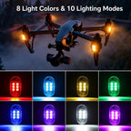 Remote Control Strobe Light For Cars & Motorcycles Wire-Free LED Warning Light For Drones
