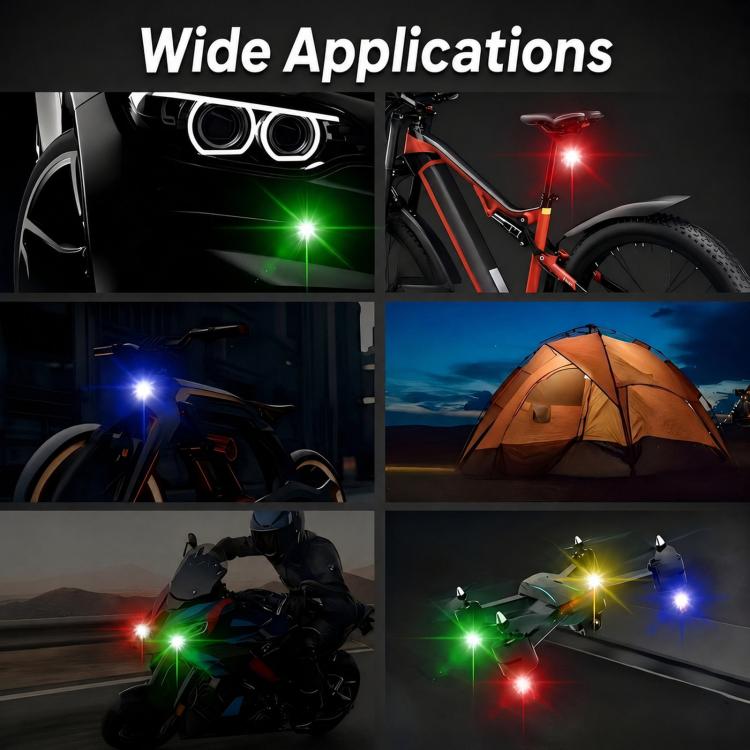 Remote Control Strobe Light For Cars & Motorcycles Wire-Free LED Warning Light For Drones