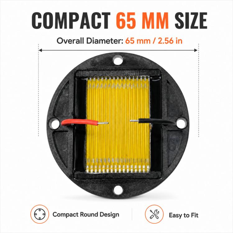 65mm Pneumatic Tweeter Diaphragm Ribbon Ultra Vibration Audio Speaker