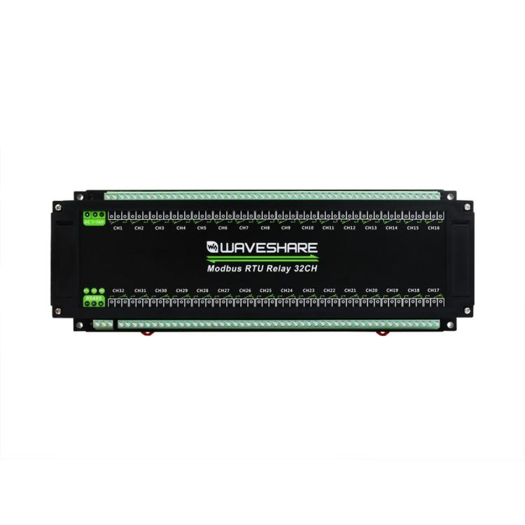 Waveshare Modbus RTU 32-Ch Relay Module RS485 Interface With Multiple Isolation Protection Circuits