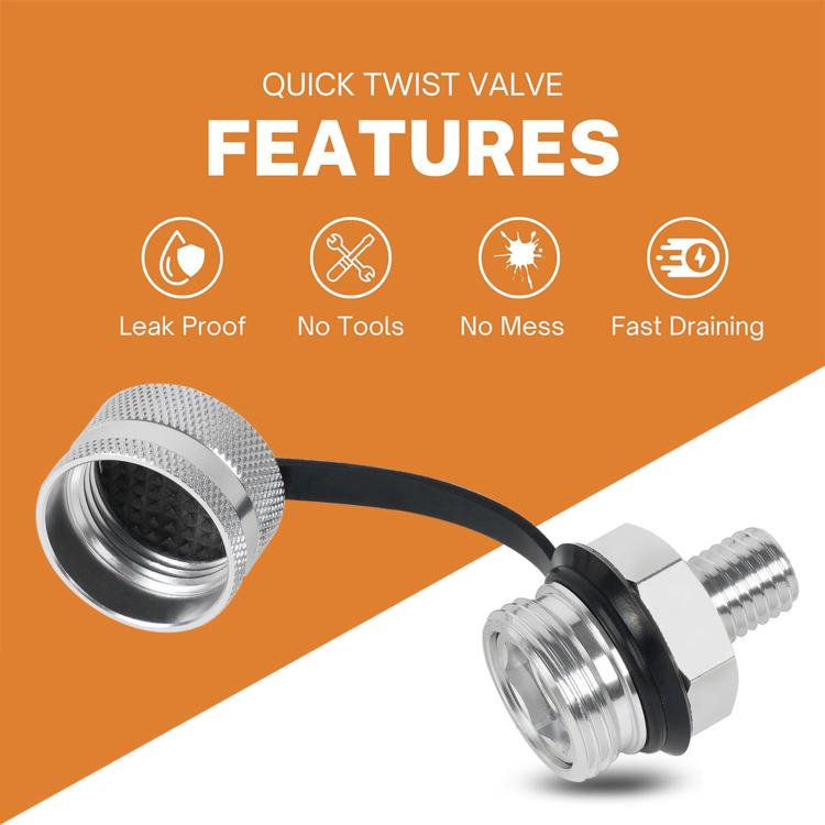 Car Modification Quick-rotating Aluminum Alloy Drain Valve
