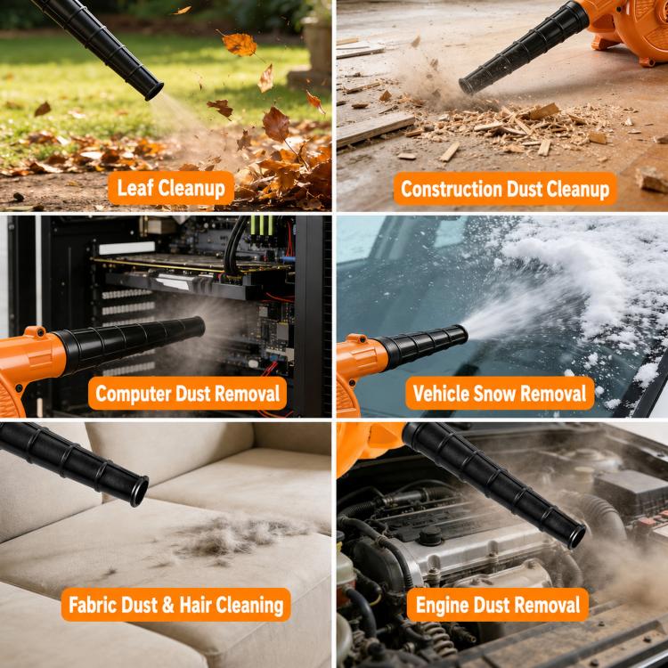 Compact Portable Ndustrial Dual Use Blower Car Dust Removal Air Blower EU Plug — view 8
