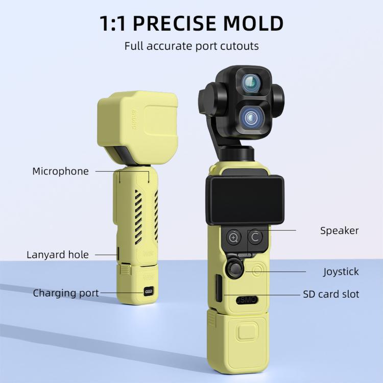 For DJI Osmo Pocket 4P BRDRC Body Protective Dustproof Silicone Case