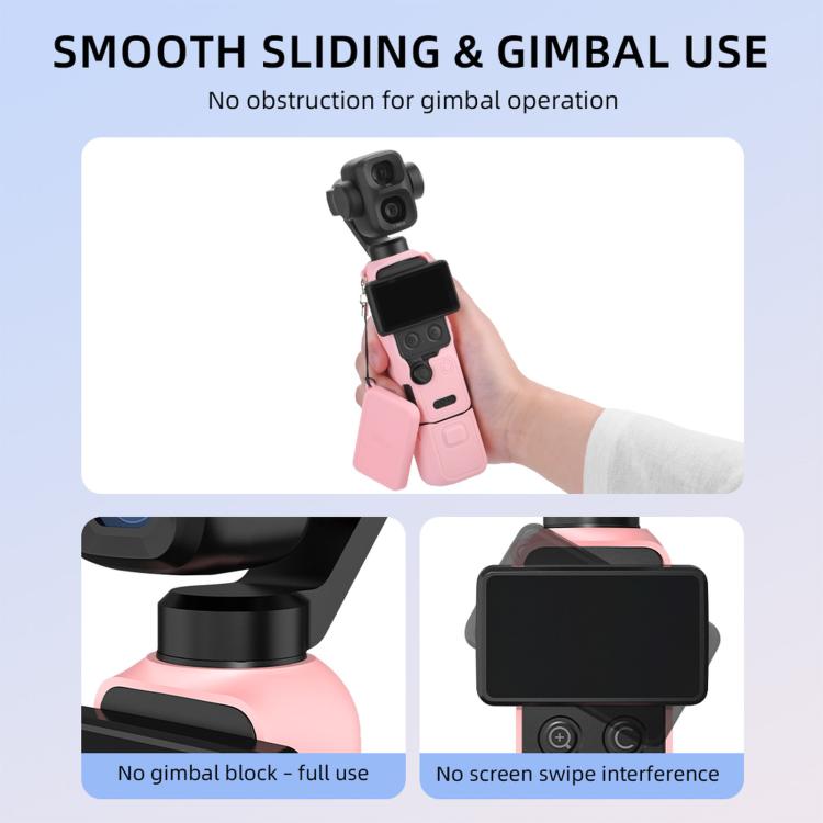 For DJI Osmo Pocket 4P BRDRC Body Protective Dustproof Silicone Case