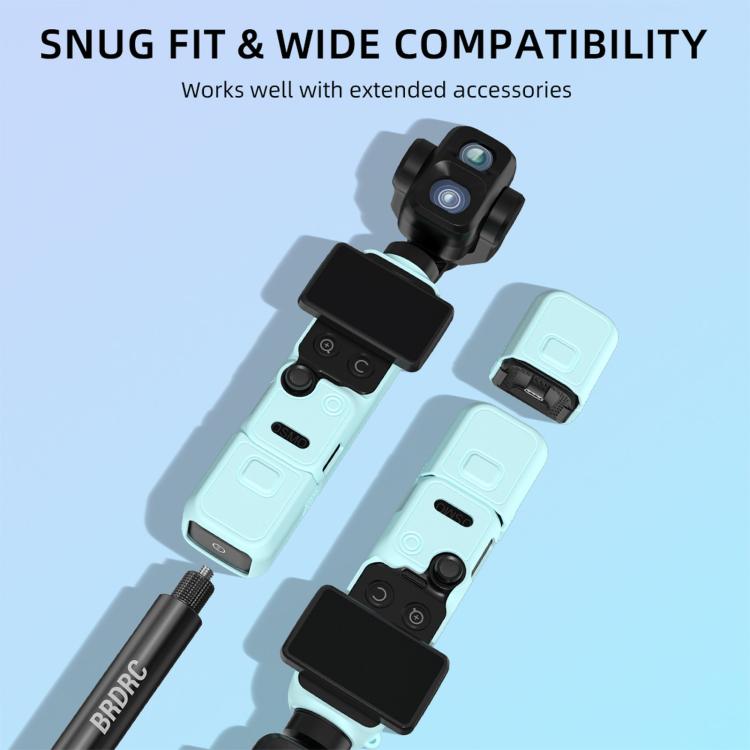 For DJI Osmo Pocket 4P BRDRC Body Protective Dustproof Silicone Case