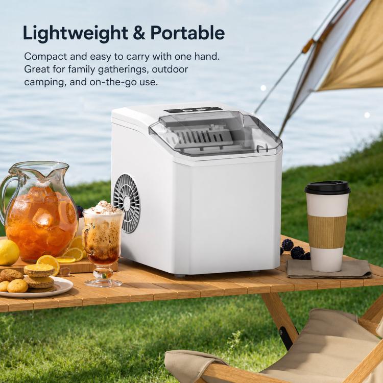 Portable Ice Maker Countertop 9 Cubes In 6-8 Mins Compact Ice Machine For RV Home