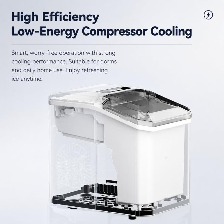 Portable Ice Maker Countertop 9 Cubes In 6-8 Mins Compact Ice Machine For RV Home