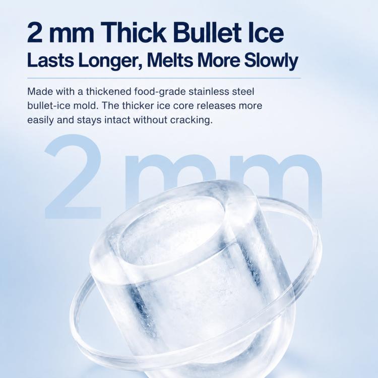 Portable Ice Maker Countertop 9 Cubes In 6-8 Mins Compact Ice Machine For RV Home