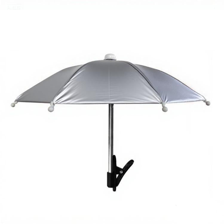 Phone Mini Umbrella Sun Shade With Clip Anti-Reflection Cell Phone Parasol — Camouflage With Clamp