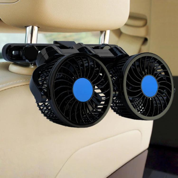 Powerful Rear Seat Cooling Car Fan — English 12V
