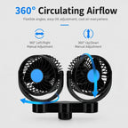 Powerful Rear Seat Cooling Car Fan — view 6