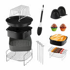 Baking Kit With Silicone Liner Grill Rack Cake Pan