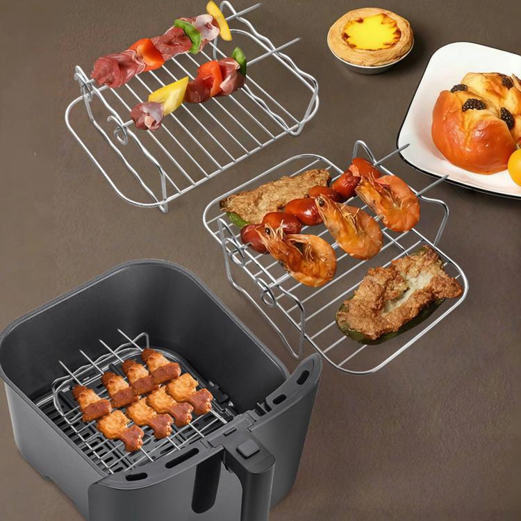 Baking Kit With Silicone Liner Grill Rack Cake Pan — view 9