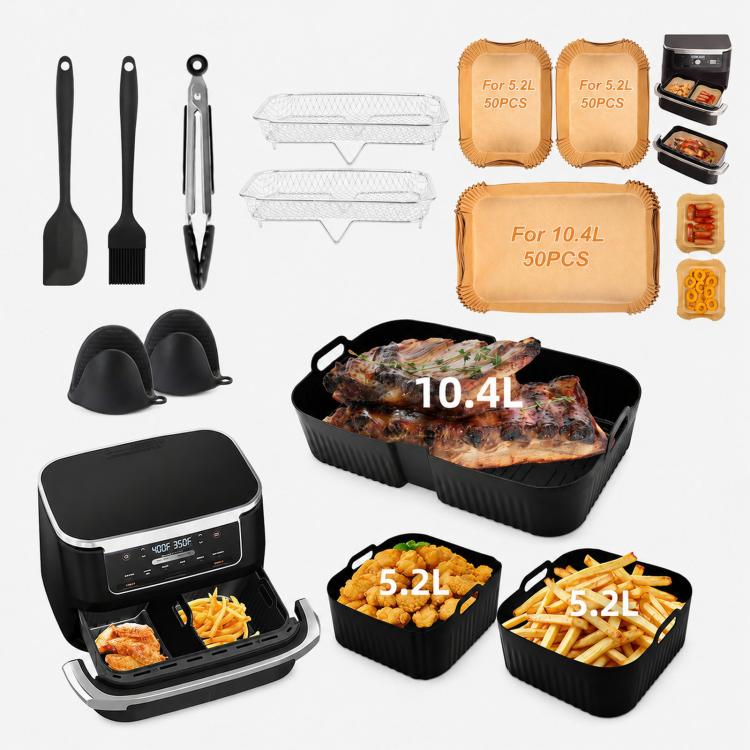 For Ninja AF500 AF500EU FlexBasket 10.4L MegaZone — 11 Pcs Accessories Kit