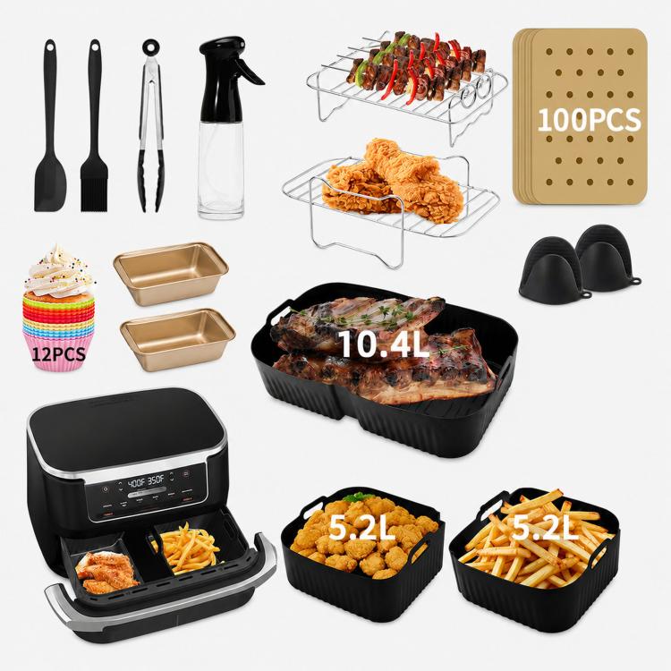 For Ninja AF500 AF500EU FlexBasket 10.4L MegaZone — 13 Pcs Accessories Kit