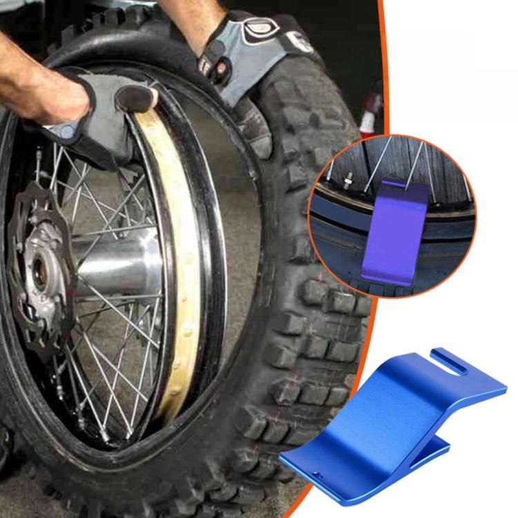 Motorcycle Tire Bead Replacement Installation Auxiliary Bracket — Blue
