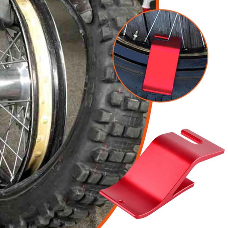 Motorcycle Tire Bead Replacement Installation Auxiliary Bracket — Red