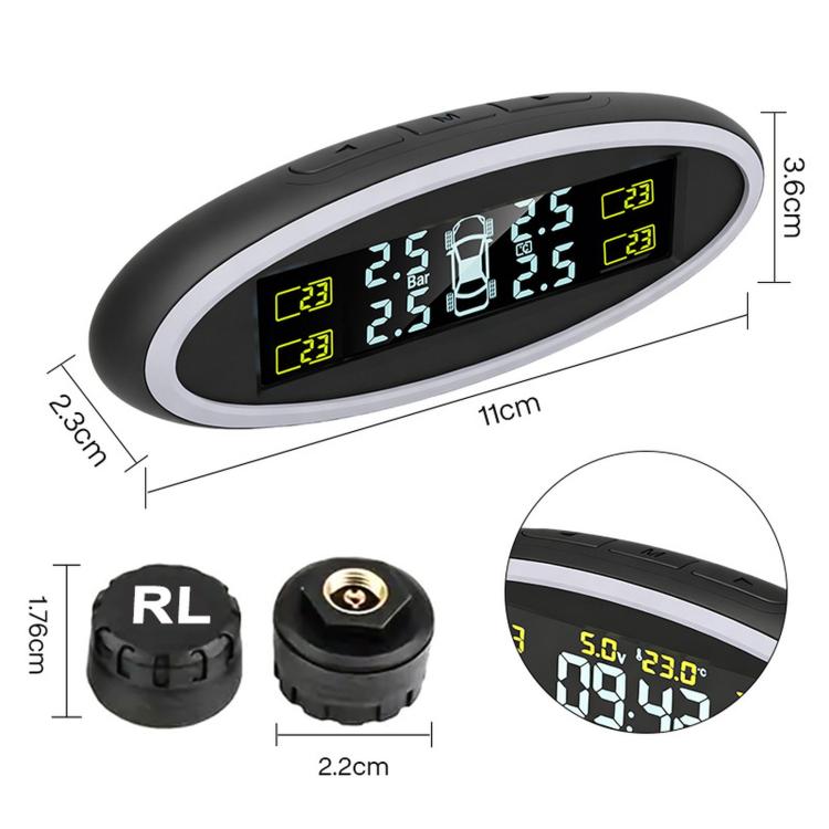 5V USB Powered TPMS Tire Pressure Monitoring System