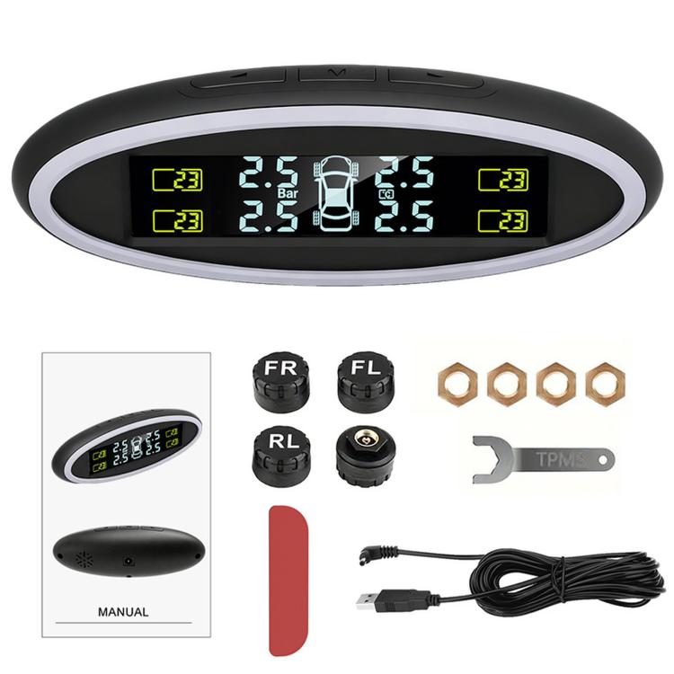 5V USB Powered TPMS Tire Pressure Monitoring System