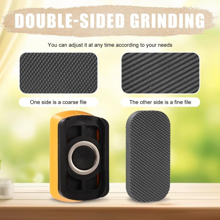For Car Repair, Double-Sided Magnetic Sanding Block Set With Soft Handle, Mini Paint File