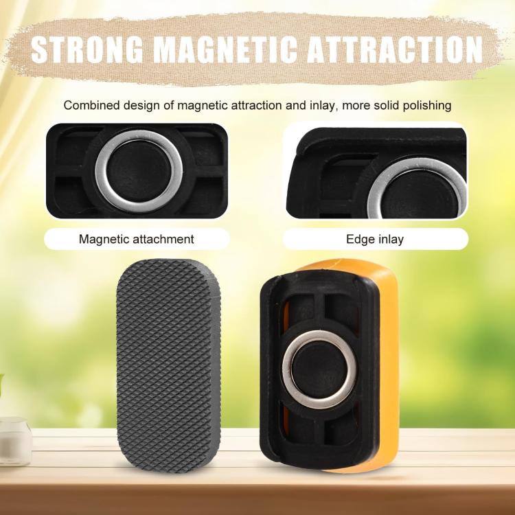 For Car Repair, Double-Sided Magnetic Sanding Block Set With Soft Handle, Mini Paint File
