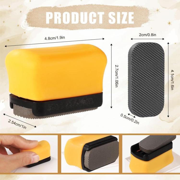 For Car Repair, Double-Sided Magnetic Sanding Block Set With Soft Handle, Mini Paint File