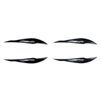 For BMW 3 Series F30/F31 318i 320i 2012-2018 Headlight Eyebrow Decals — Carbon Fiber