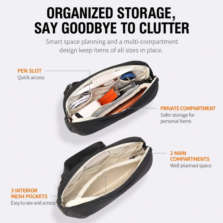 BANGE BG-7918 Electronic Organizer Travel Cable Bag Water-Resistant Digital Accessories Pouch With Wristlet