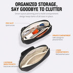 BANGE BG-7918 Electronic Organizer Travel Cable Bag Water-Resistant Digital Accessories Pouch With Wristlet