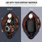 BANGE BG-7918 Electronic Organizer Travel Cable Bag Water-Resistant Digital Accessories Pouch With Wristlet