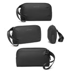 BANGE BG-7918 Electronic Organizer Travel Cable Bag Water-Resistant Digital Accessories Pouch With Wristlet
